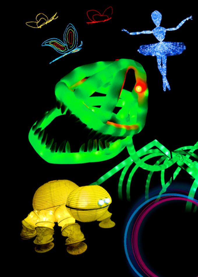 Представление световых кукол. Театр Николая Зыкова